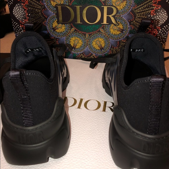 Brand new with box bag and receipt black Christian Dior Womens d connect sneaker - Picture 2 of 9